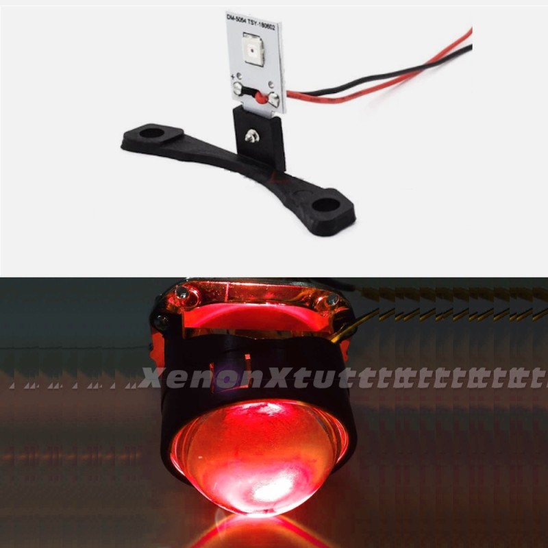 Un Pezzo di Devil Eve Rosso Led  per Lenticolare Auto Moto 12V Retrofit