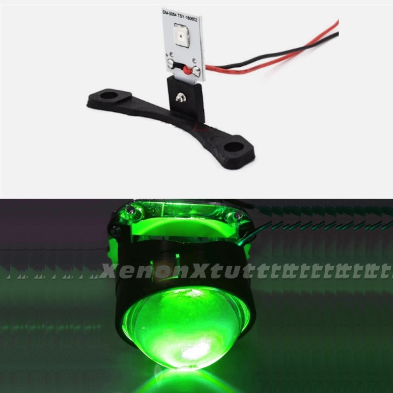 Un trozo de Devil Eve LED verde para coche lenticular y motocicleta de 12 V (adaptación)