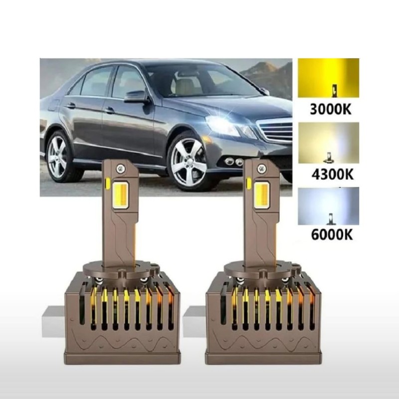 D3S MAGIC LIGHT 35W LED Bulbs 3000k 4500k 6000k Direct Replacement Xenon Plug & Play