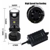 dimensioni Mini Lenticolare H4 Y6 Bi-Led Alta Potenza 6000K LENS