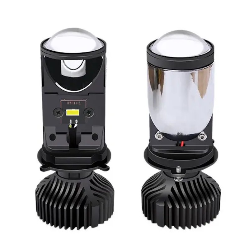 Vista frontal y trasera Mini Lenticular H4 Y6 Bi-Led Lente de alta potencia 6000K