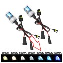 Pair of Xenon HB3 9005 55W 8000K HID Replacement Bulbs with AMP Connection