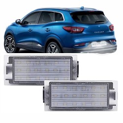 LAMPADE LED LUCI TARGA per RENAULT KADJAR  specifico serie TOP CANBUS