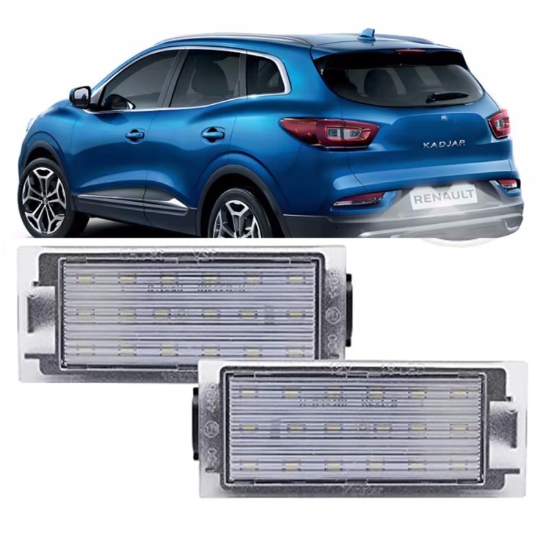 LAMPADE LED LUCI TARGA per RENAULT KADJAR specifico serie TOP CANBUS
