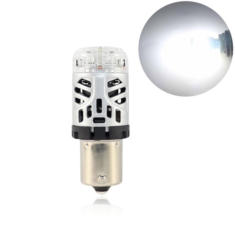 1156 ba15s 6000k Cold White CSP 21W High Power Reverse Stop Light LED Lamp