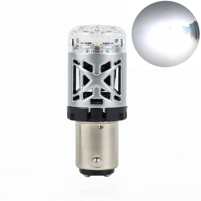 Lampada Led P21/5W Bay15d 21W Bianco 6000k Led Super Canbus