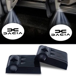 New Dacia LED Door Logo Projector with Battery, No Holes, No Connections