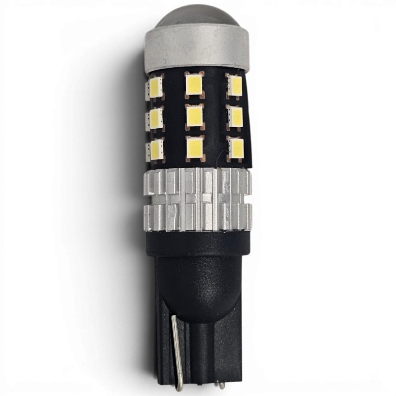 Lampada T10 con Lente Canbus 5630 SMD 6000k Con Lente Super Luminoso
