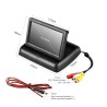 dimensioni e accessori Monitor 4.3 Pollici TFT Lcd a Colori a Scomparsa Auto Camper Retrocamera