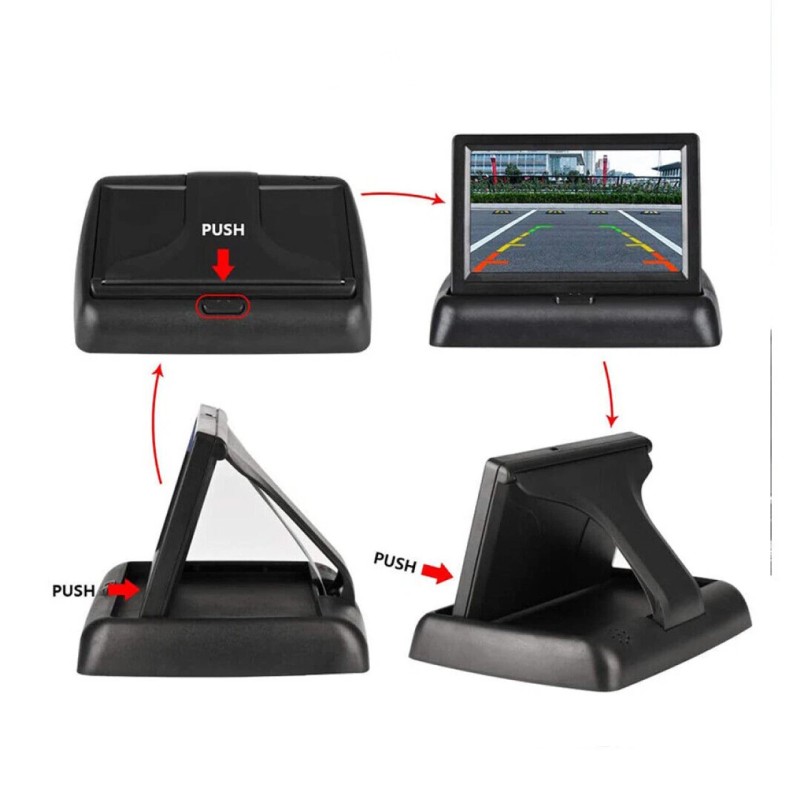 4.3 Inch TFT LCD Retractable Color Monitor for Car Camper Rear View Camera