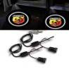 Luci led Logo Sottoporta per 500 Abarth 595 695 In Vetro non Scolorisce