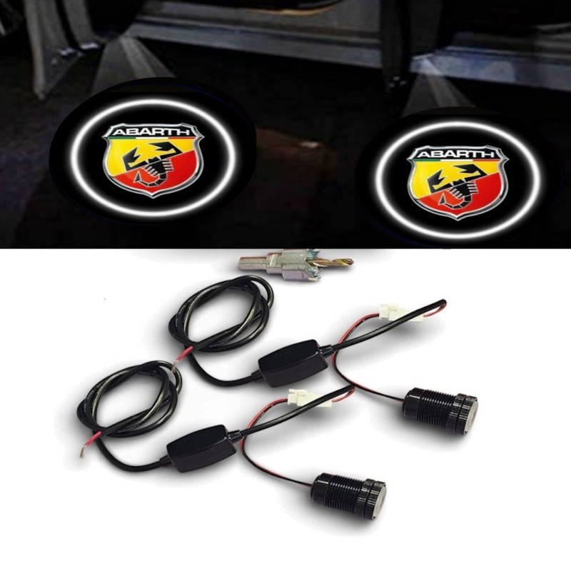 ABARTH Spider kit sotto porta LED Logo