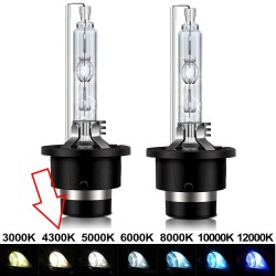Pair of D2S 35W 85V 4300K HID Replacement Xenon Bulbs