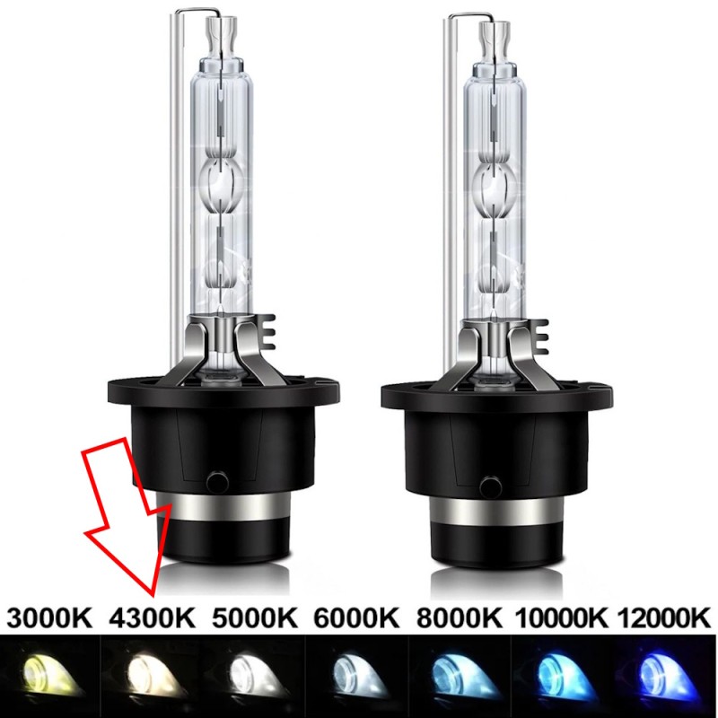 Coppia Lampade Xenon D2S 35W 85V 4300K Ricambio HID Ricambio