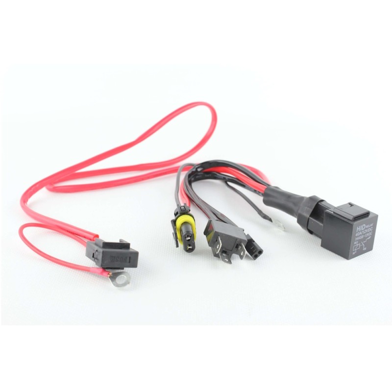 Relay Singolo Per Kit H4 Bixenon per Moto Collegamento a Batteria