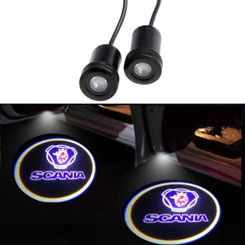 Proiettore Logo Sottoporta SCANIA Generico Foto Portiere Luce Cortesia Gost Lights