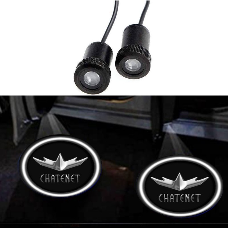 Proiettore Logo Sottoporta CHATENET Generico Foto Portiere Luce Cortesia Gost Lights