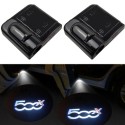 Proiettore Logo LED FIAT 500X per Portiera con Batteria no Fori no Connessioni Plug & Play