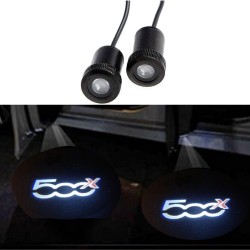 Proiettore Logo Sottoporta FIAT 500X Generico Foto Portiere Luce Cortesia Gost Lights
