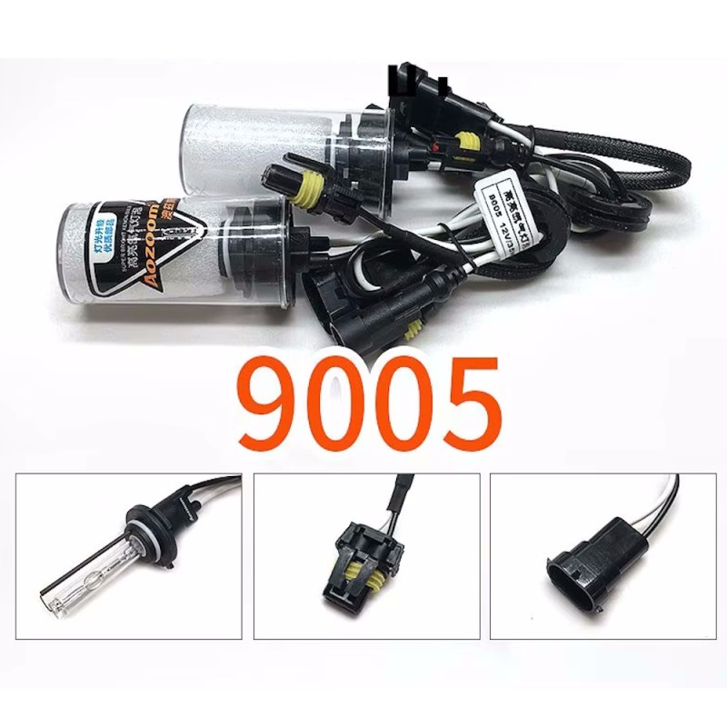 Par de lámparas de xenón HB3 9005 AOZOOM 35W 5500k, conector AMP de repuesto, repuesto HID