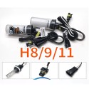 Pair of AOZOOM FAST START 5500k H11 Xenon Bulbs Metal Base HID Replacement AMP Connector