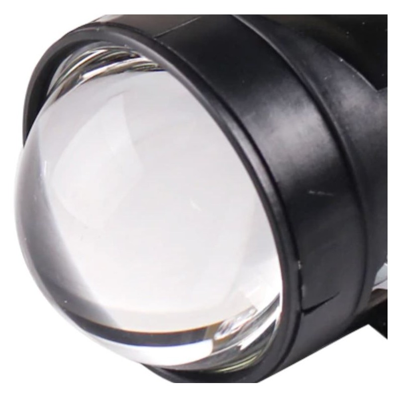 Lente HD, proyector lenticular LED bi-LED de 2,5 pulgadas, 60 W, faro ultracompacto de 6000 K, luz blanca fría.