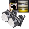 Proyector lenticular Bi-LED CAMALEONTE de 3 pulgadas y 60 W con unidad de control integrada y cambiador de color.