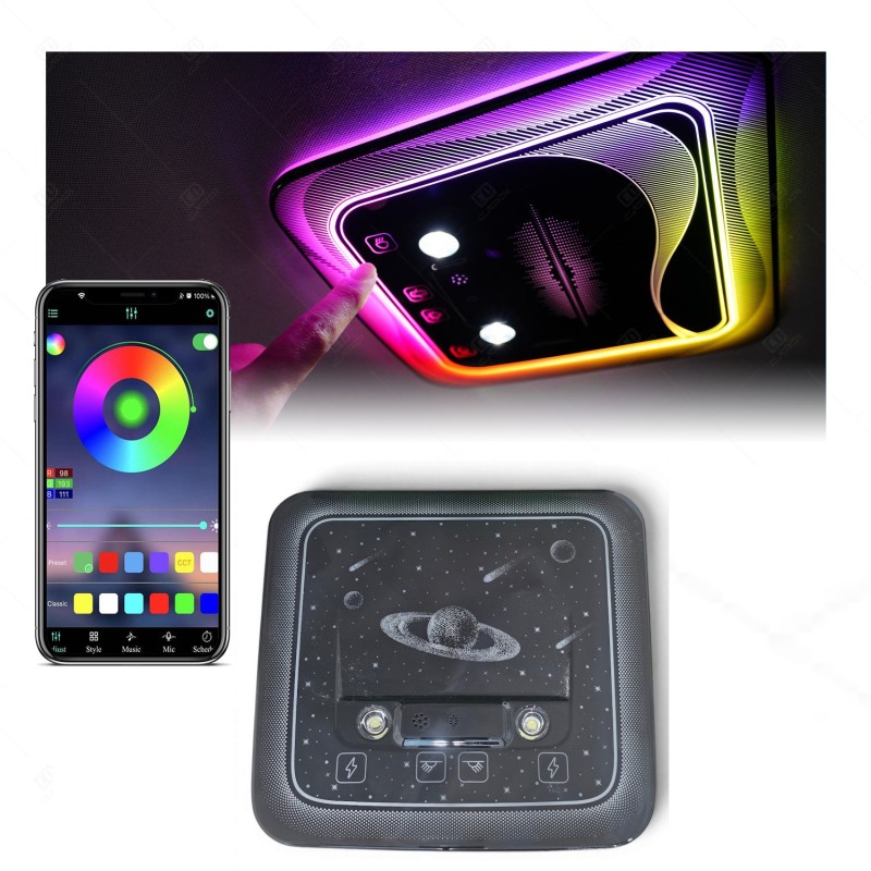RGB LED Ceiling Light Dreamcolor Ambient Car Interior Decorative