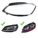 Volkswagen Golf 7 Left Headlight Polycarbonate Glass Lens Plexiglass Cover