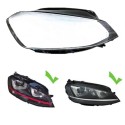 Policarbonato Faro Destro Volkswagen Golf 7 Vetro Lente Copertura Plexiglass Riparazione