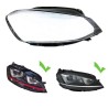 Volkswagen Golf 7 Right Headlight Glass Lens Plexiglass Cover Repair
