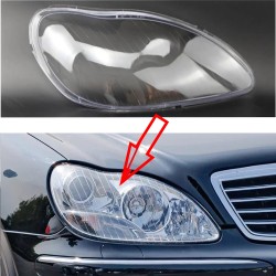 Reparación de la cubierta de plexiglás de la lente de cristal de policarbonato del faro derecho del Mercedes-Benz W220