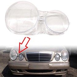 Policarbonato Faro Destro Mercedes-Benz W210 Vetro Lente Copertura Plexiglass Riparazione