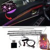 18-Piece RGB Acrylic Symphony LED Starry Sky Effect Ambient Light for Car Interior Decoration Fiber Optic Dashboard