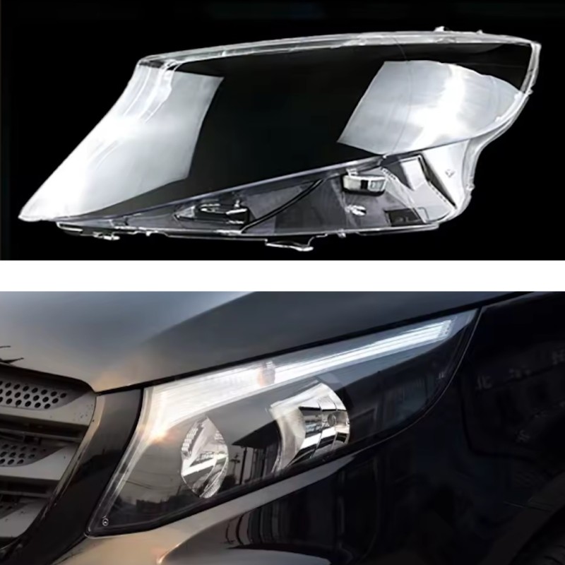 Mercedes-Benz VITO v260 Left Headlight Polycarbonate Glass Lens Cover Plexiglass Repair