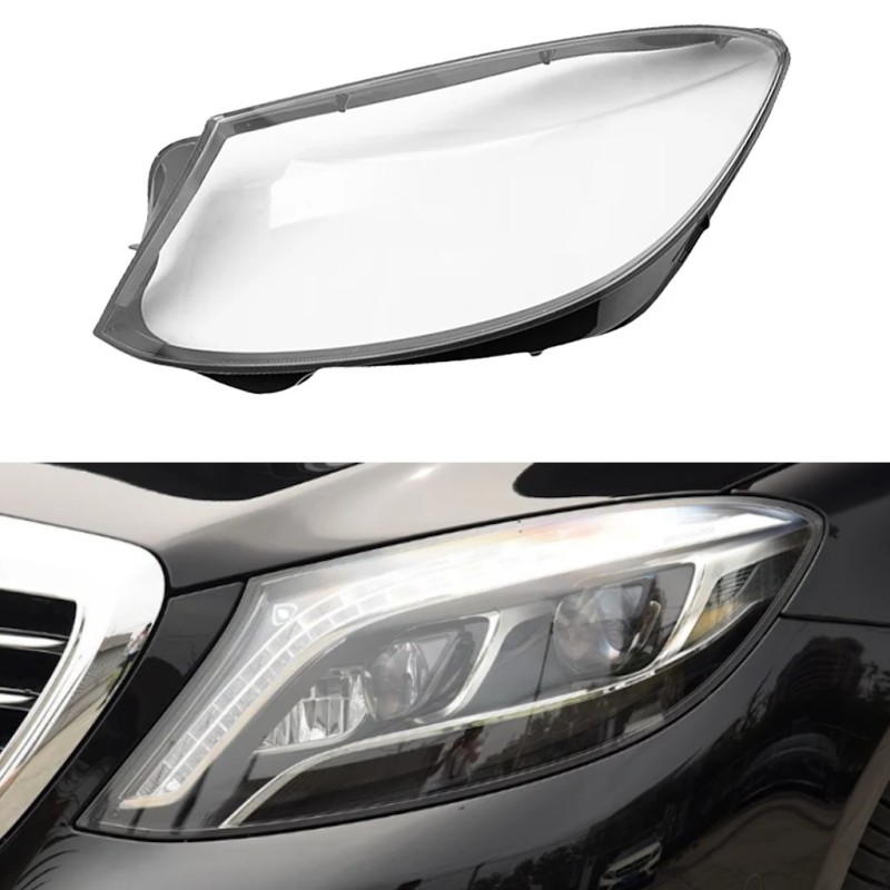 Reparación de la cubierta de cristal de policarbonato del faro izquierdo del Mercedes-Benz W222