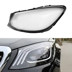 Cubierta de plexiglás para la lente de cristal de policarbonato del faro izquierdo del Mercedes-Benz W222 (a partir de 2018)