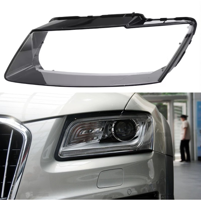 Audi Q5 Left Headlight Polycarbonate Glass Lens Cover Plexiglass Repair 2013-2017
