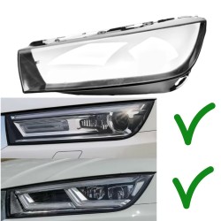 Audi Q5L 2018-2020 Left Headlight Polycarbonate Glass Lens Plexiglass Cover Repair