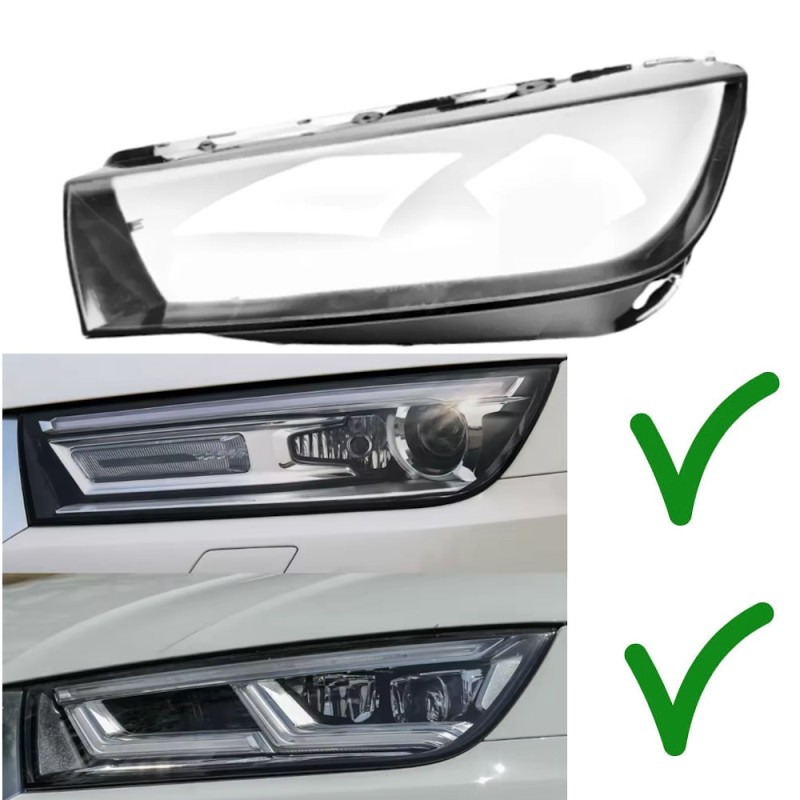 Policarbonato Faro Sinistro Audi Q5L dal 2018 al 2020 Vetro Lente Copertura Plexiglass Riparazione