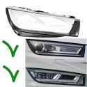 Audi Q5L 2018-2020 Right Headlight Polycarbonate Glass Lens Plexiglass Cover Repair