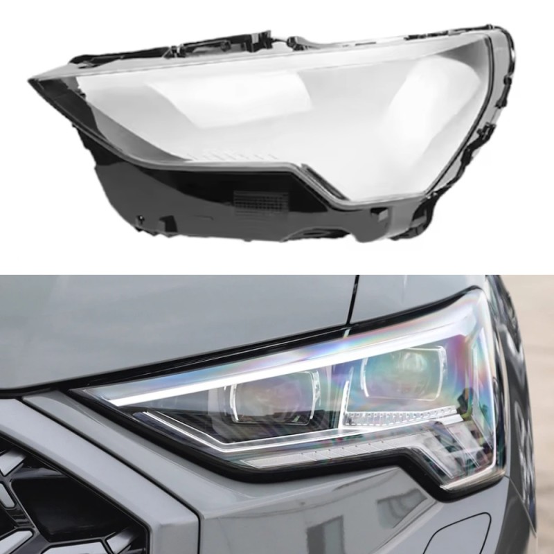 Audi Q3 2019 Onwards Left Headlight Glass Lens Plexiglass Cover Repair