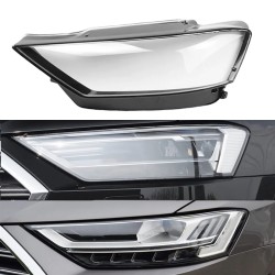 Audi A8 A8L 4N2 4N8 Left Headlight Polycarbonate Glass Lens Cover Plexiglass Repair
