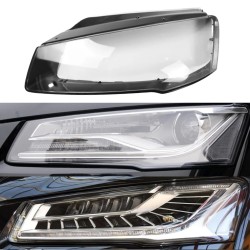 Audi A8 D4 Left Headlight Polycarbonate Glass Lens Plexiglass Cover Repair