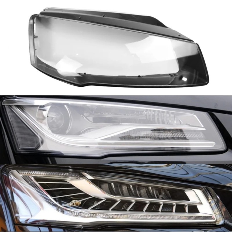 Policarbonato Faro Destro Audi A8 D4 Vetro Lente Copertura Plexiglass Riparazione