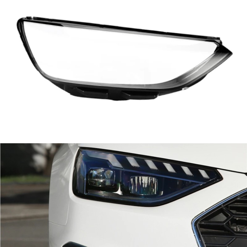 Reparación de la cubierta de plexiglás y la lente de cristal de policarbonato del faro derecho del Audi A4 B9