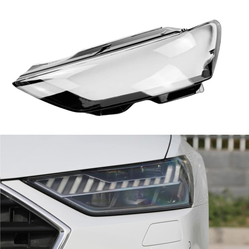 Reparación de la cubierta de plexiglás de la lente de cristal de policarbonato del faro izquierdo del Audi A7 (a partir de 2019)