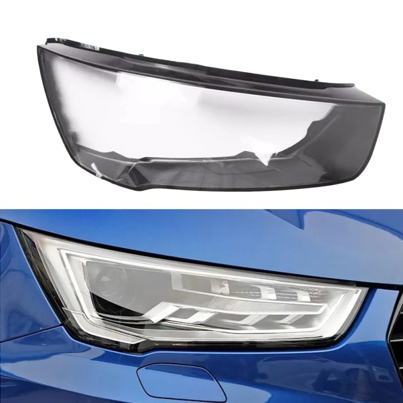 Polycarbonate Right Headlight Audi A1 8X1 8XK from 2015 onwards Glass Lens Plexiglass Cover