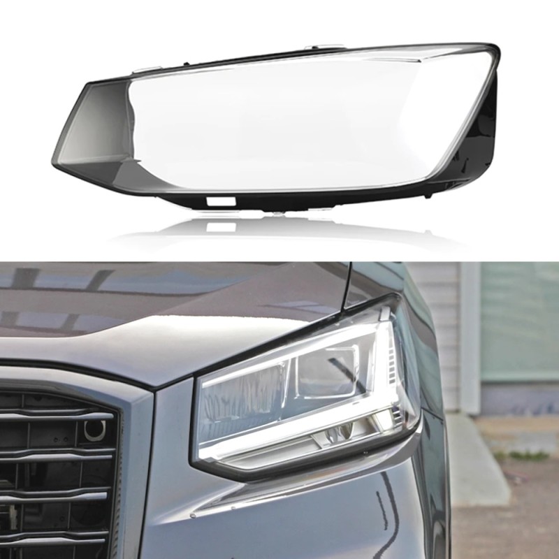 Audi Q2 2018-onwards Left Headlight Glass Lens Plexiglass Cover