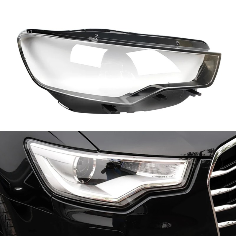 Audi A6 C7 Right Headlight Polycarbonate Glass Lens Plexiglass Cover